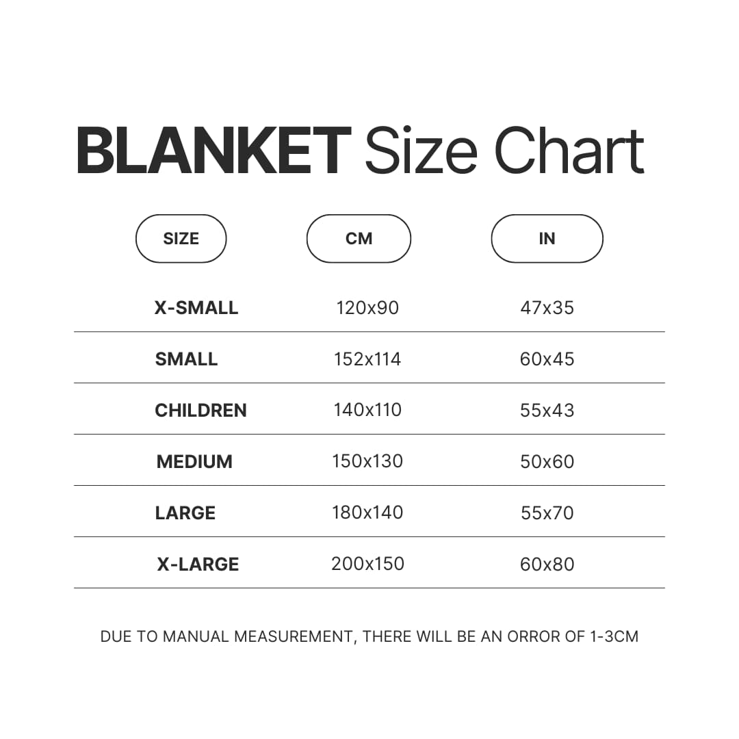 Blanket Size Chart - Game Of Thrones Shop