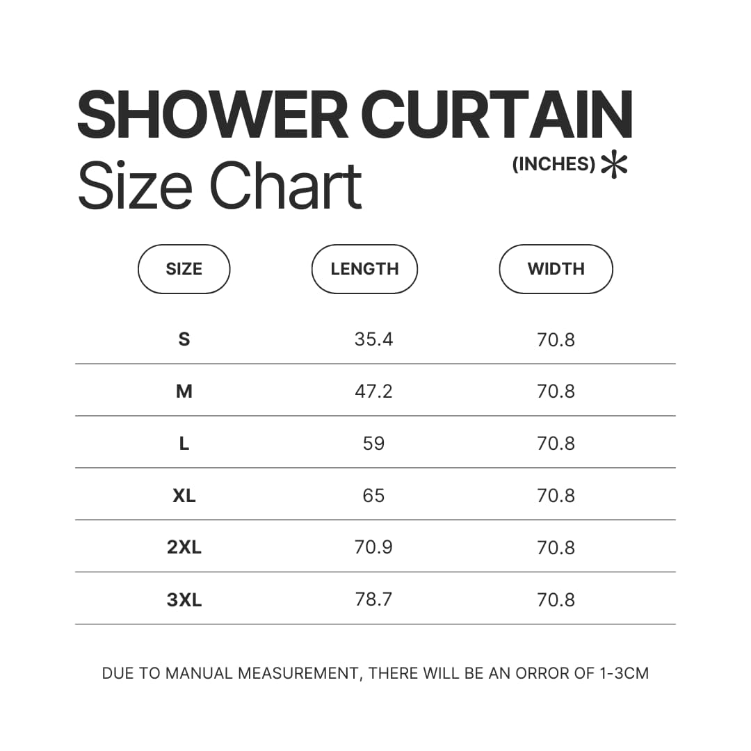 Shower Curtain Size Chart - Game Of Thrones Shop
