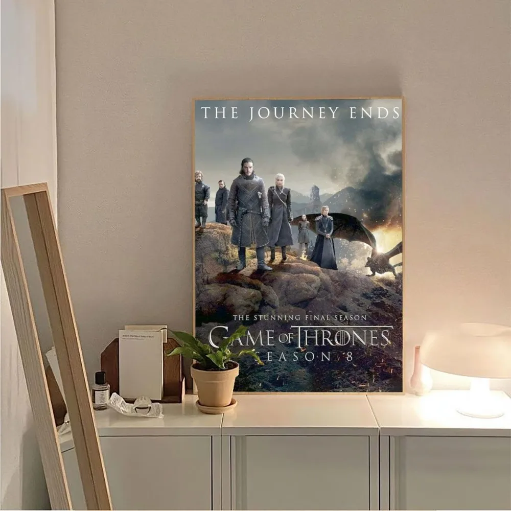 A Thrones Dragon Poster No Framed Poster Kraft Club Bar Paper Vintage Poster Wall Art Painting 2 - Game Of Thrones Shop