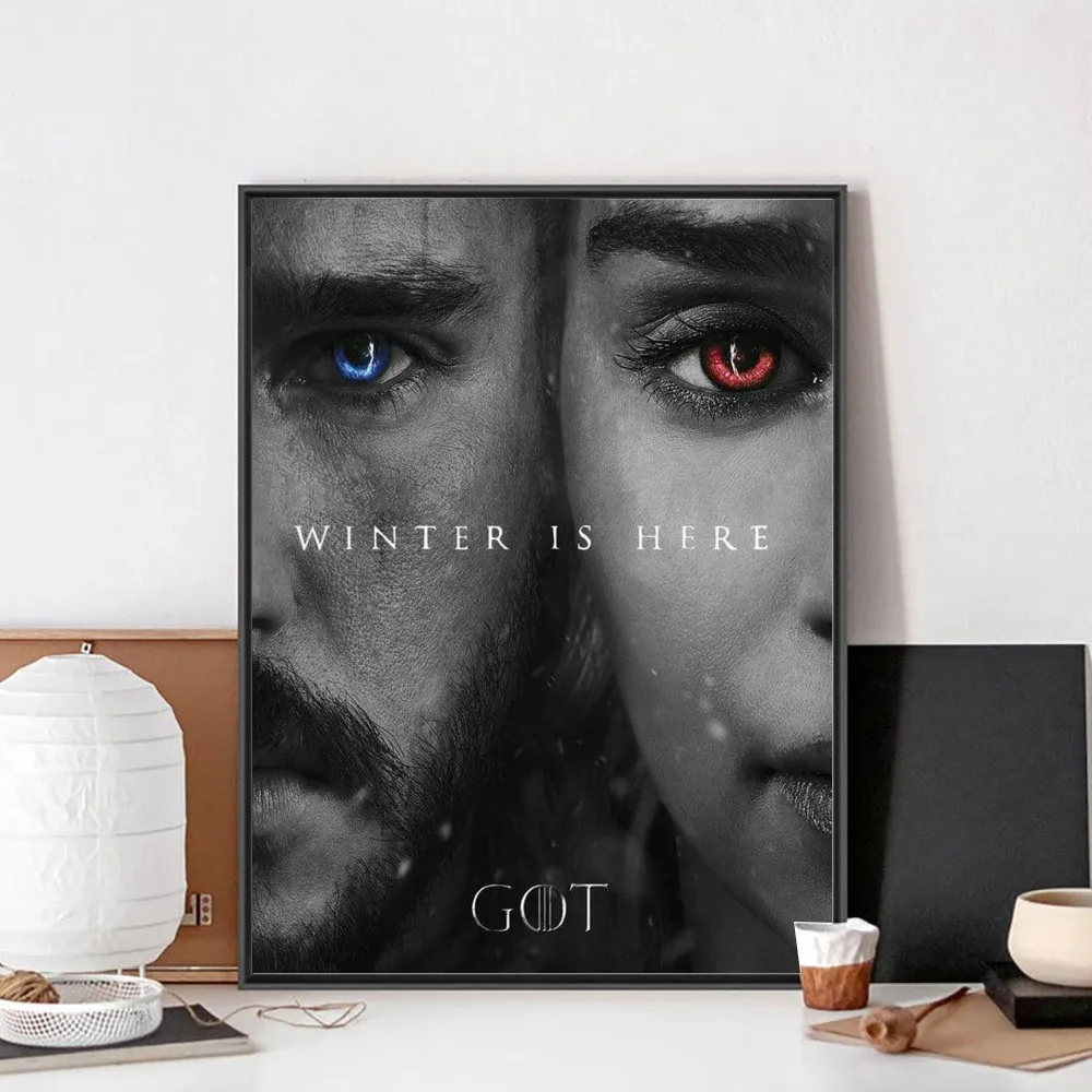 G Game Of Thrones Dragon Poster No Framed Poster Kraft Club Bar Paper Vintage Poster Wall 5 - Game Of Thrones Shop