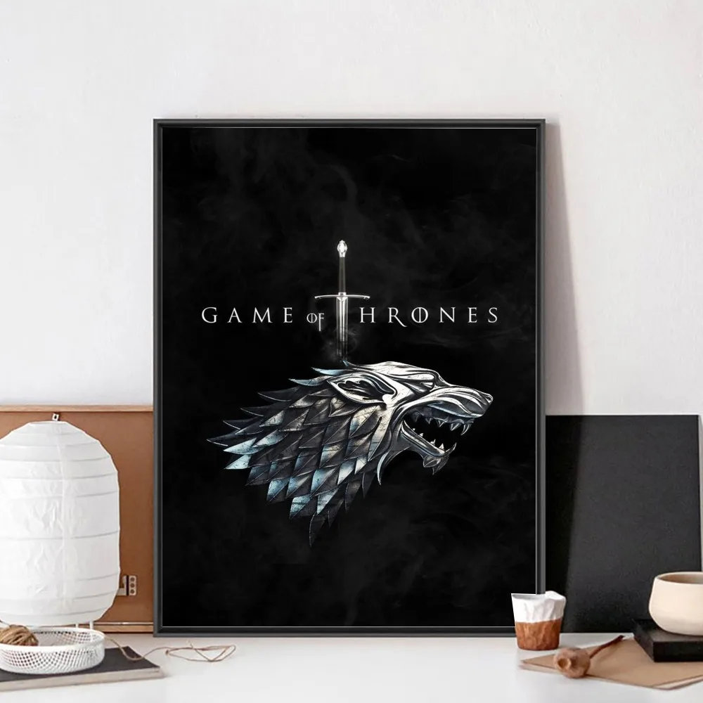 G Game Of Thrones Dragon Poster No Framed Poster Kraft Club Bar Paper Vintage Poster Wall 8 - Game Of Thrones Shop