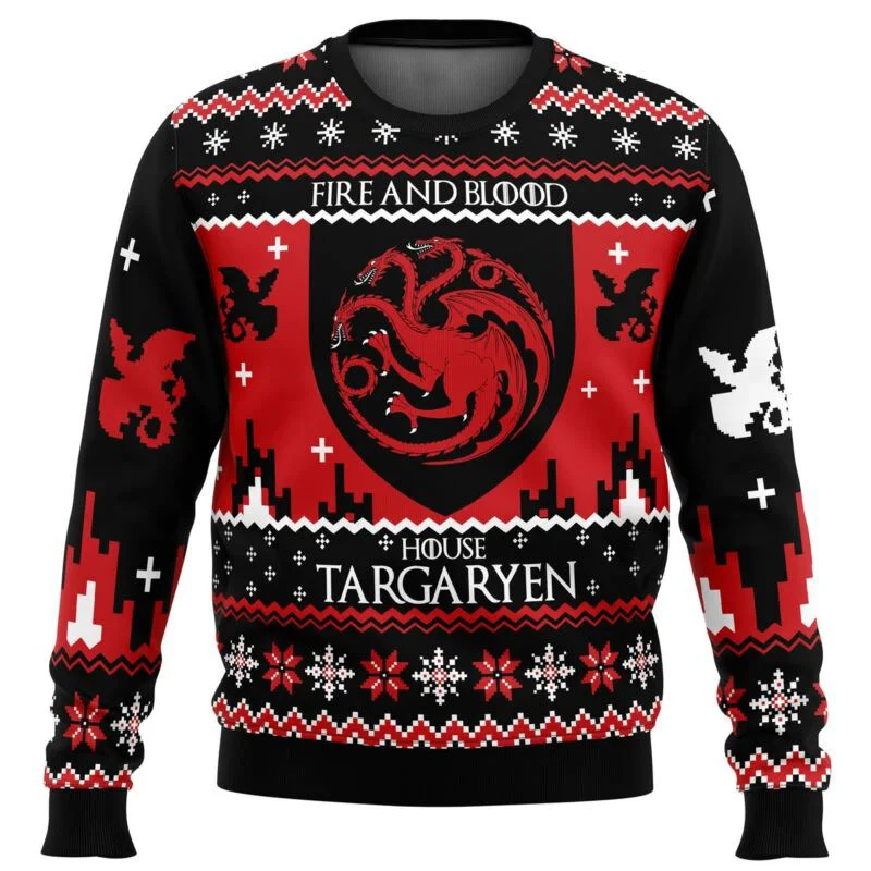 Game Of Thrones Christmas Is Coming Ugly Christmas Sweatshirt Gift Santa Claus Pullover Autumn Winter Men 11 - Game Of Thrones Shop