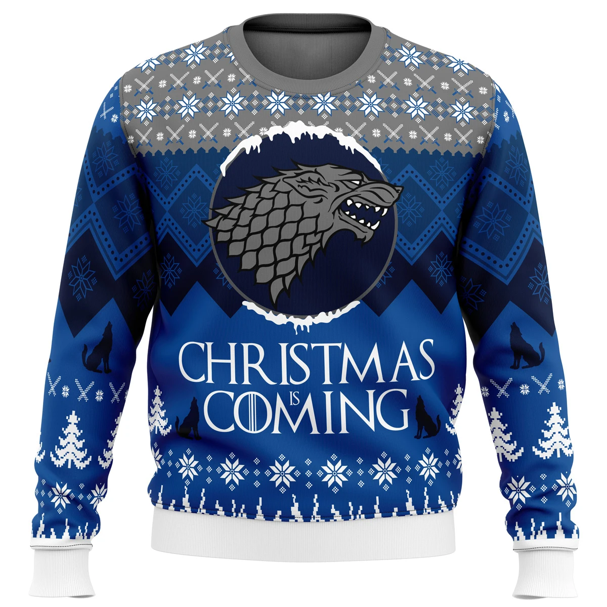Game Of Thrones Christmas Is Coming Ugly Christmas Sweatshirt Gift Santa Claus Pullover Autumn Winter Men - Game Of Thrones Shop