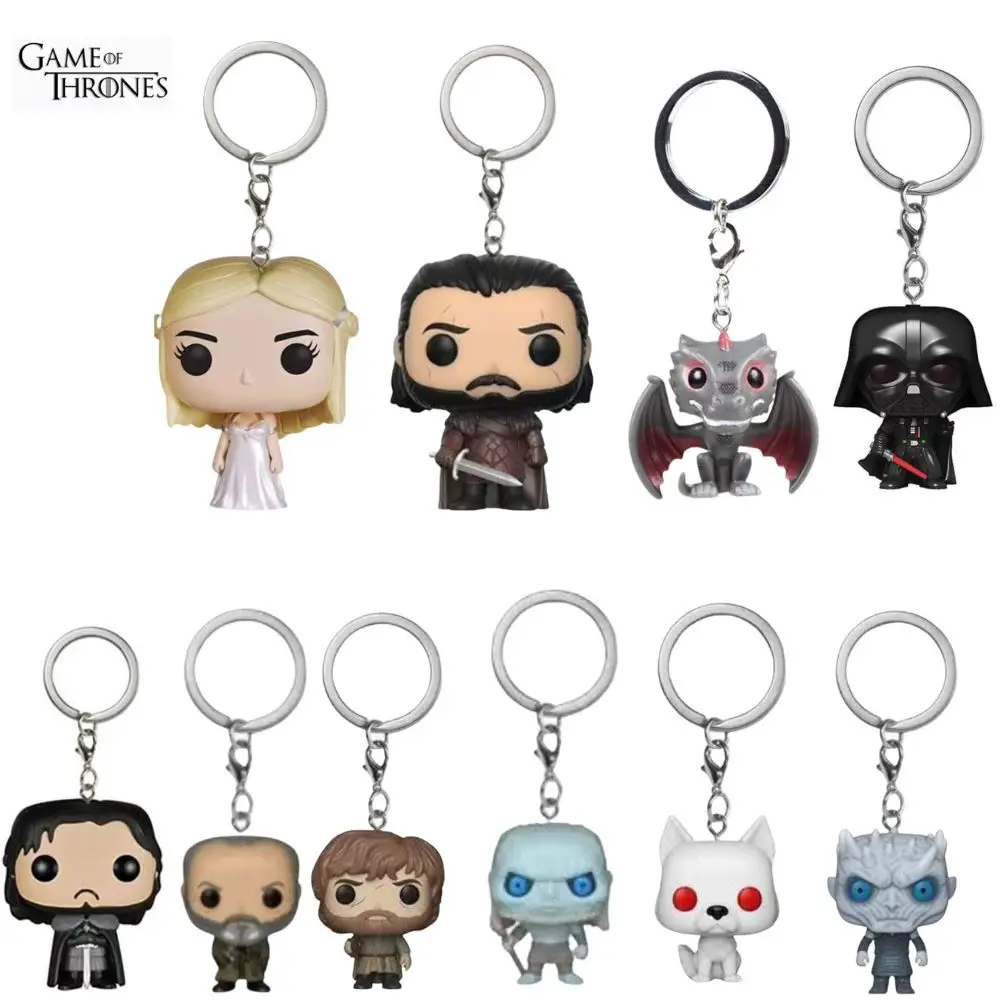 New Arrival Pocket Keychain Official Game of Jon Snow Throne Characters Action Figure Collectible Toys For - Game Of Thrones Shop